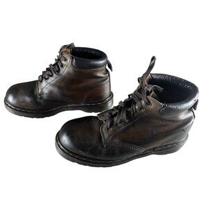 Dr Martens 939 Mens Size 9 W Womens 10 Boots Brown Leather 6 Eyes England